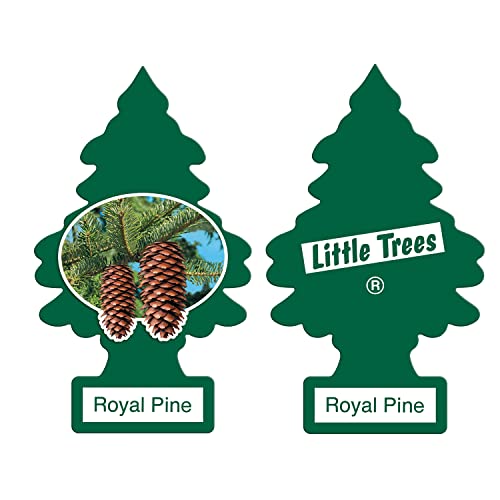 Little Trees Car Air Freshener Combo | Hanging | New Car Scent | Royal Pine | Black Ice | Combo (Pack of 3) - Image 3