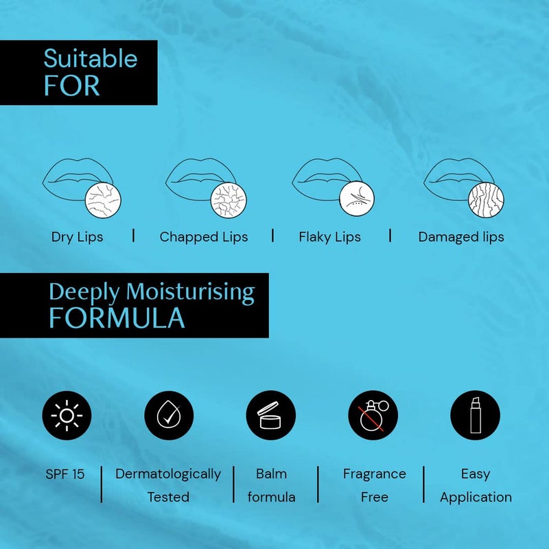 Deconstruct ثنائي ترطيب الشفاه المشرق 1 فيتامين C 01 ريسورسينول و 02 حمض الهيالورونيك 1 زبدة كابواكو بلسم الشفاه للنساء والرجال 4 جرام لكل عبوة من 2 أزرق - Image 5