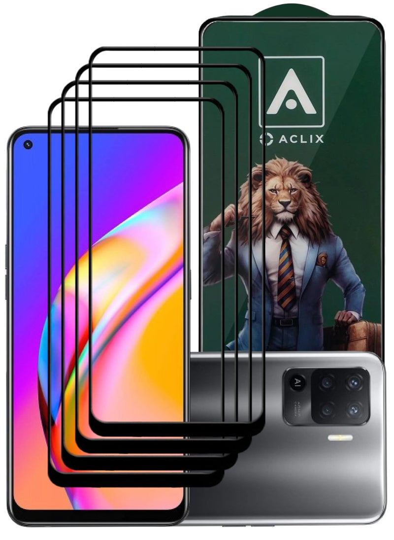 ACLIX 4 Pieces Antistatic ESD Dustproof Premium Quality High Definition Tempered Glass Screen Protector Designed For Oppo A94 - Image 1