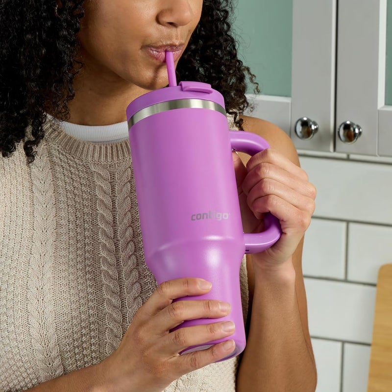 Contigo Streeterville 40oz Tumbler Stainless Steel Vacuum Insulated Leak-Proof Cold for 29 Hours Galactic - Image 5