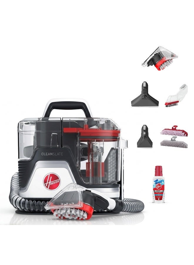 Hoover CleanSlate Portable Spot Cleaner, SpinScrub Hand Tool, Dual Tank System, For Carpet, Upholstery & Stairs (CDSW-MPMC) 400 W CDSW-MPMC Red - Image 2