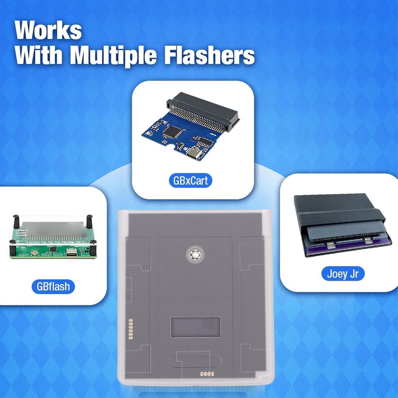 Rewritable Flash Cart, 8MB 1Mbit Game Cartridge for GBC Console, Compatible with GBA and DS - Image 2