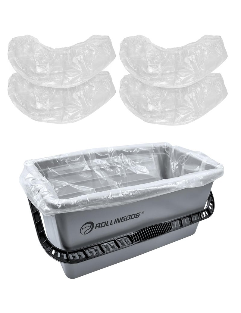 ROLLINGDOG Exclusive Paint Bucket Liners - for Use with ROLLINGDOG 18 Inch Paint Roller Kit (Pack of 5) - Image 2