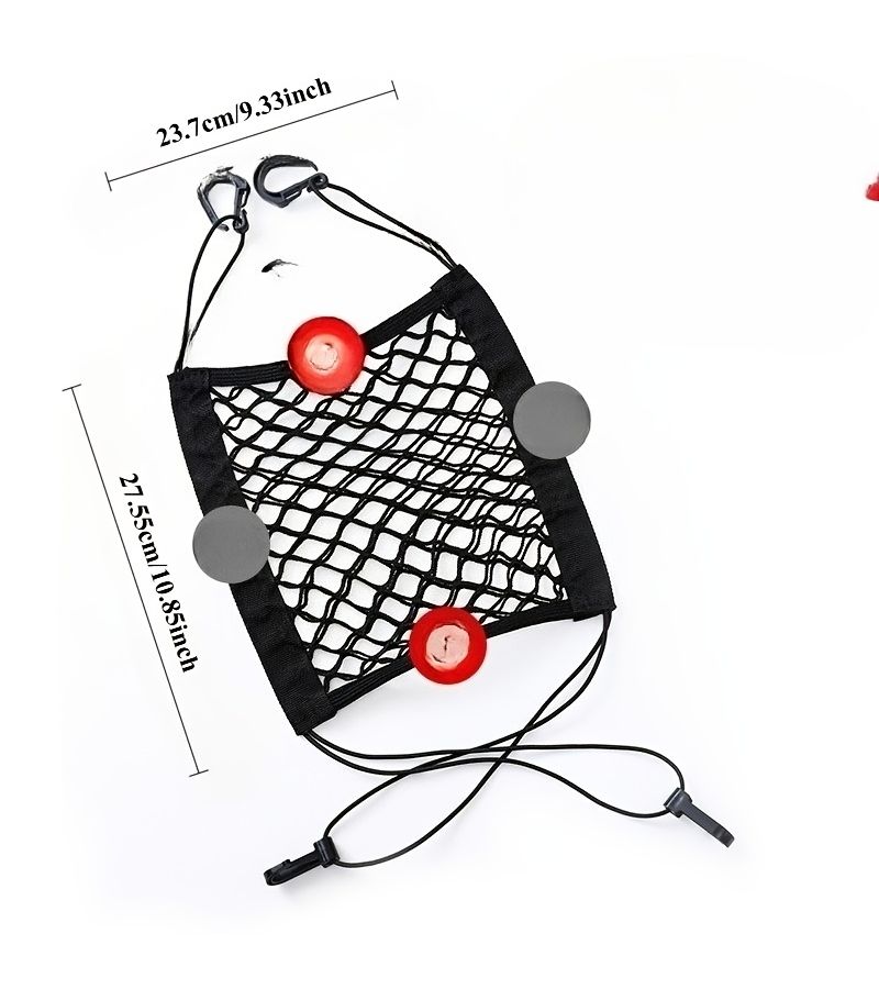Motorcycle Cargo Net Black Luggage Helmet Organizer Strap Rack Extension Elastic Tie Down - Image 2