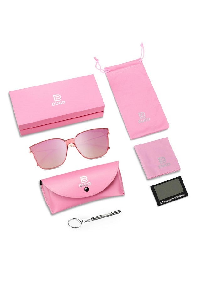 Duco Retro Round Sunglasses For Women Vintage Polarized Woman Shades Lightweight Pc Frame Uv400 Protection Sun Glasses W016 - Image 5