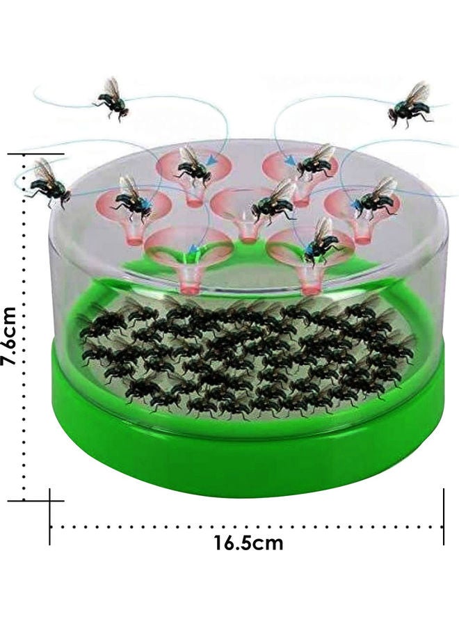 NIBEMINENT Automatic Indoor Outdoor Fly Trap Device Green 16.5x7.6cm - Image 3