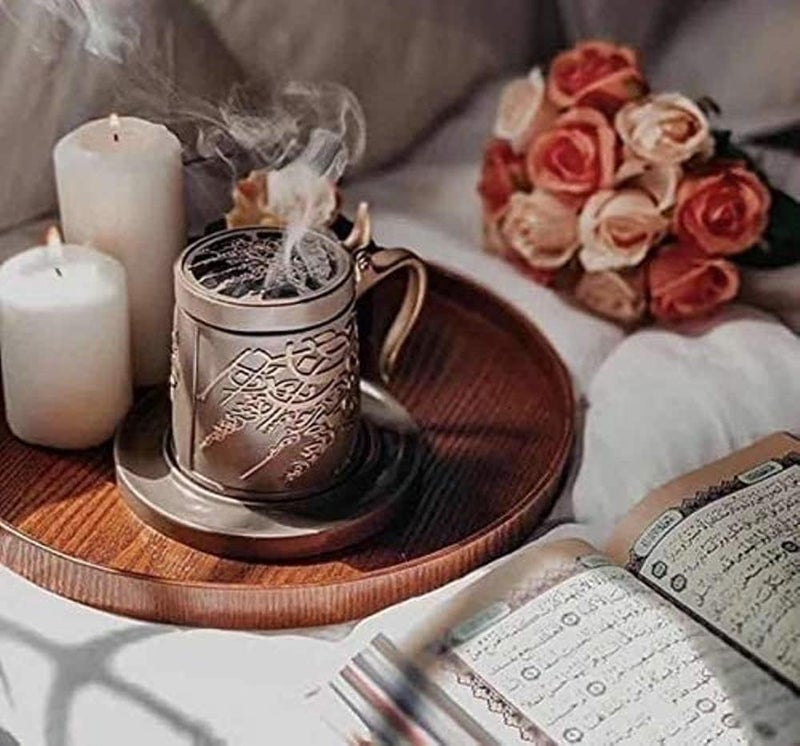 بخور شيخة - بخور محترق 8 أقراص (150 جرام) | بخور عربي | مزيج خشب الحمضيات الطازج وزيت العود | عطر للمنزل والمكاتب والمجلس والمساجد | مثالي لأوقات الصلاة والاسترخاء والتأمل - Image 4