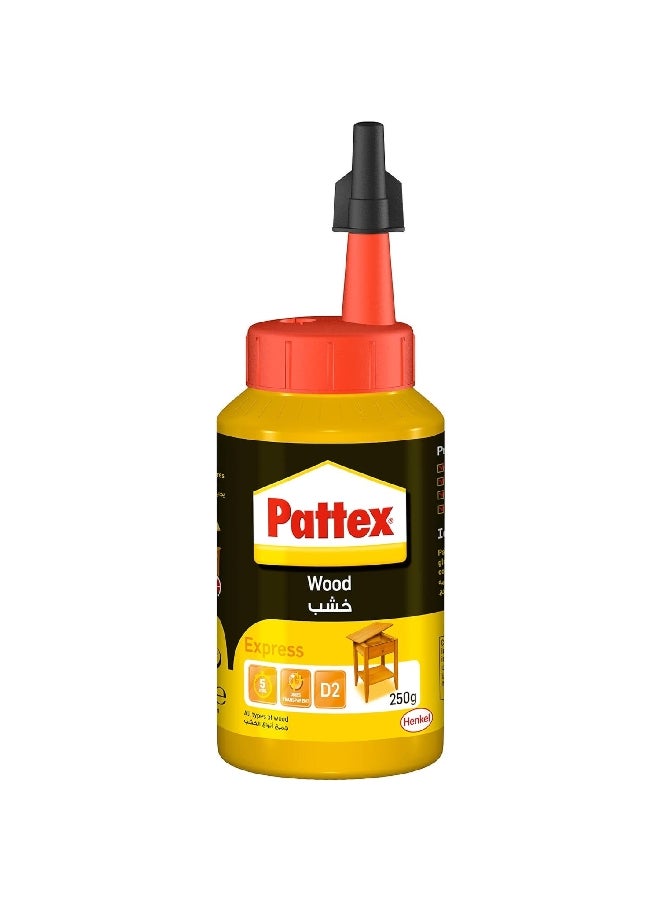 Pattex D2 Express Long-Lasting Quick-Drying Wood Glue White 250 g 2755965 - Image 1