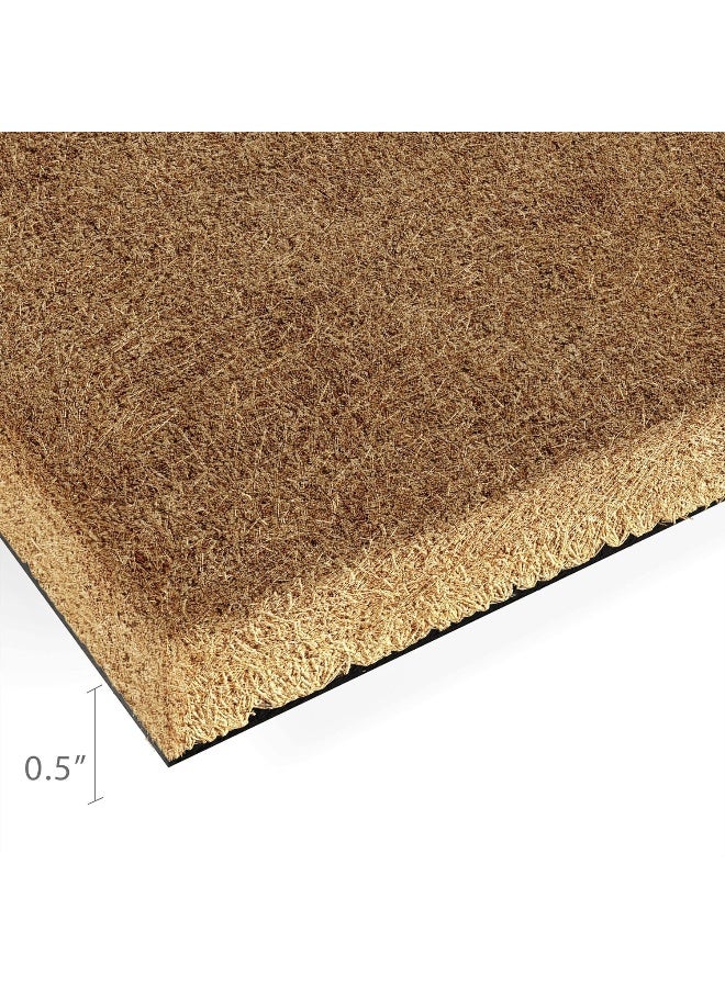 BARNYARD DESIGNS 'Home Sweet Home' Doormat Welcome Mat For Outdoors, Large Front Door Entrance Mat, 30X17, Brown  - Image 3
