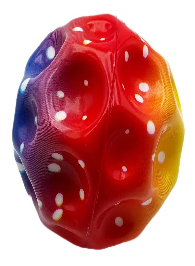 Buko Super Infinity Crazy Bounce Moon Rainbow Ball: Ultimate Grip and Catch, Enhances Hand-Eye Coordination (Red Yellow (Pack of 1) - Image 1