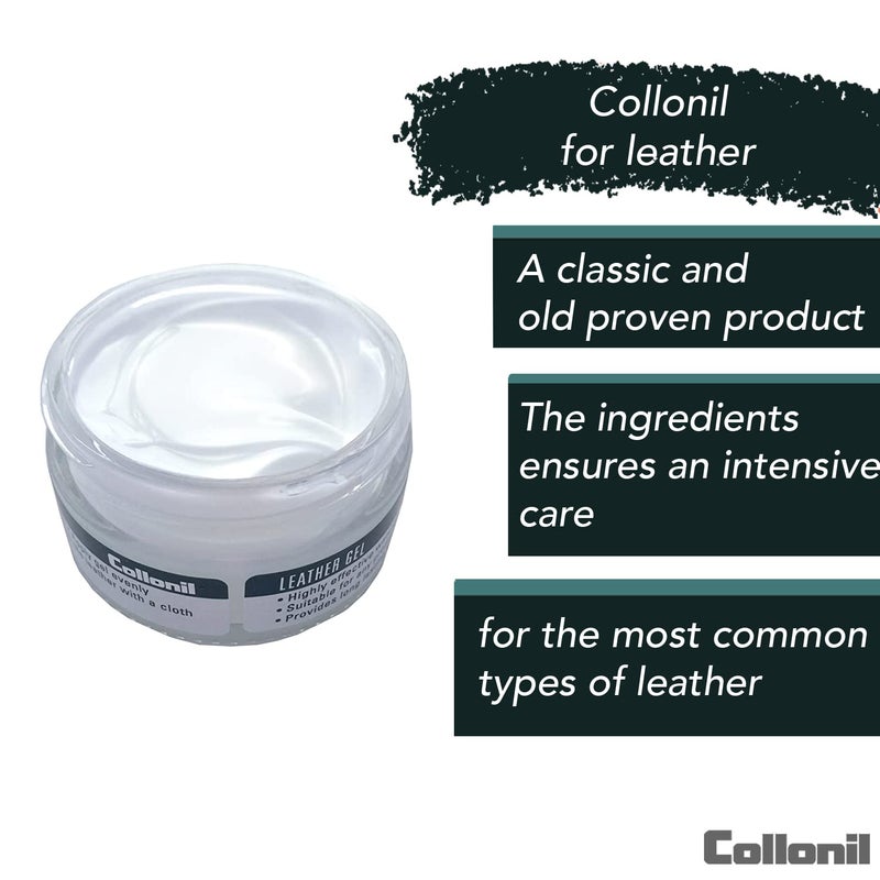 Collonil Leather Gel 2.02 Fl Oz – Leather Care for Smooth and Suede Leather– Dirt & Water-Repellent – Leather Conditioner & Leather Care for Furniture, Shoes, Bags & Much More - Image 4