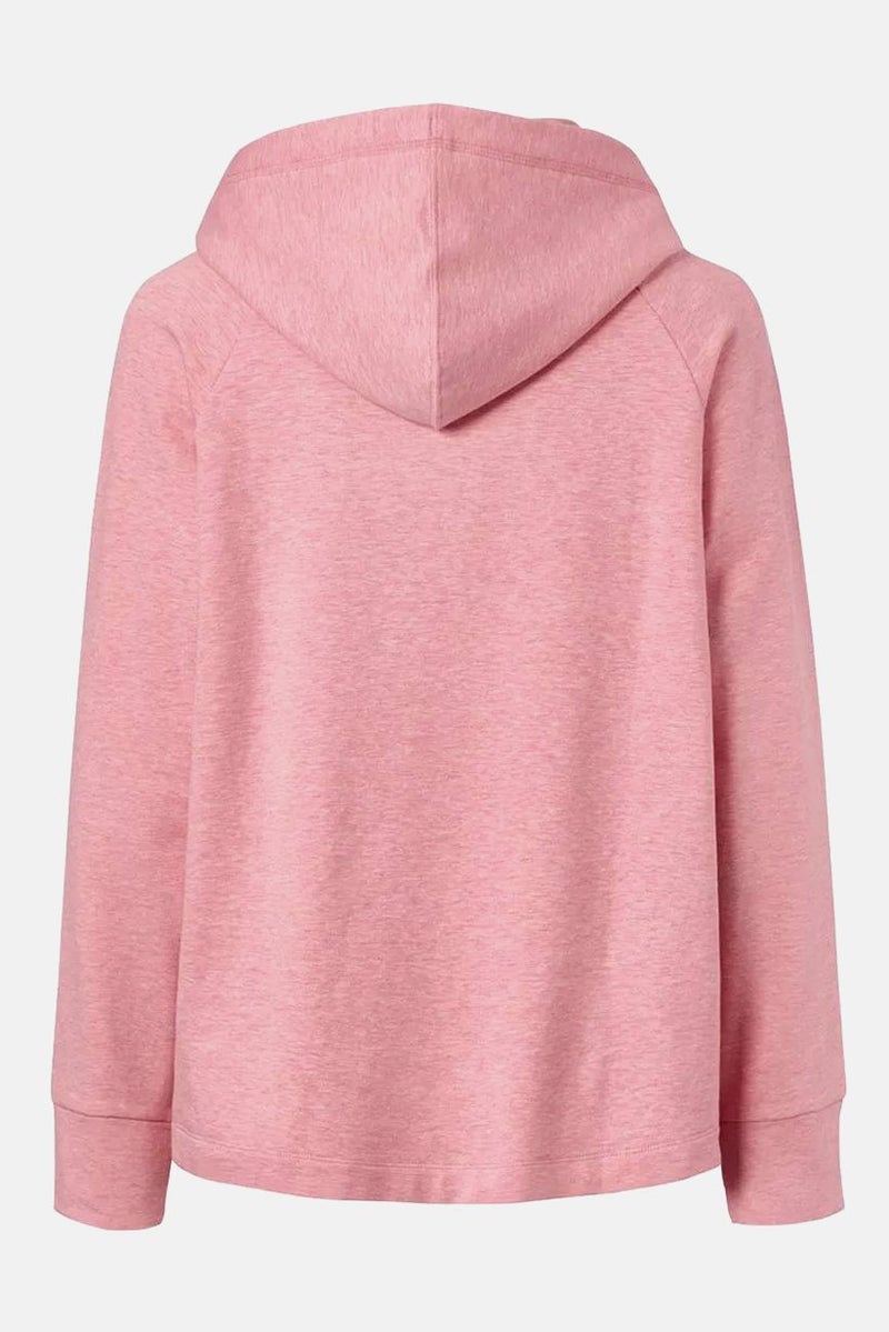Tchibo Women Hooded Long Sleeve Plain Sweatshirt, Pink  - Image 3