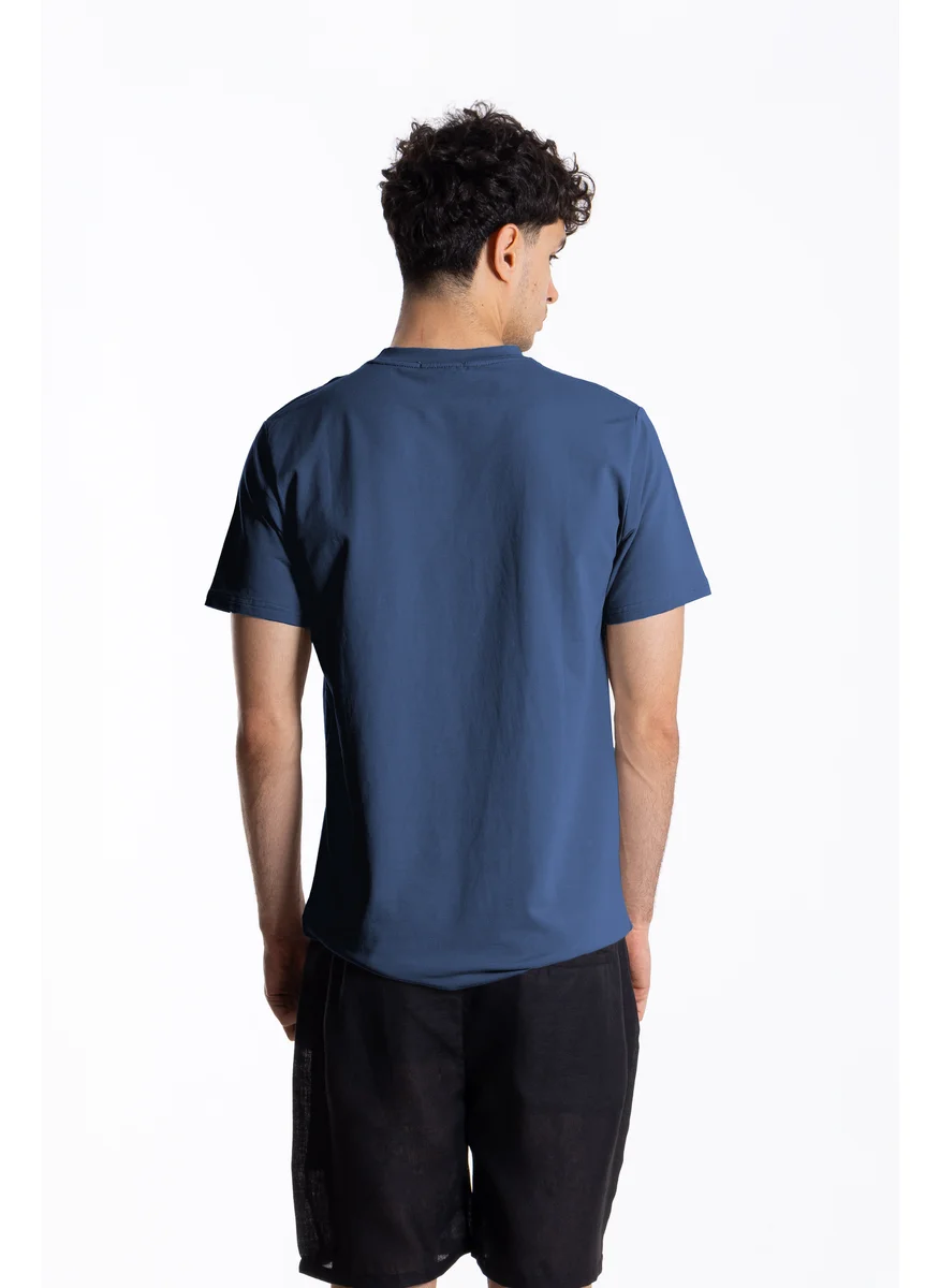 شايبس COTTON BLEND SLIM PRINTED T-SHIRT