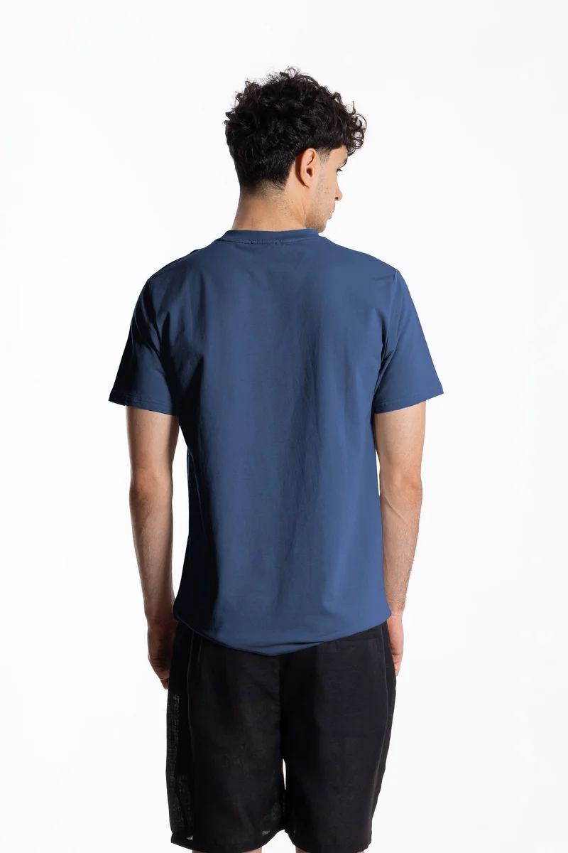 SHAPES COTTON BLEND SLIM PRINTED T-SHIRT