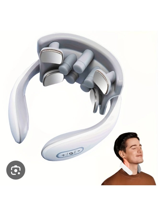 جهاز تدليك كهربائي ذكي محمول للرقبة والكتفين لتخفيف آلام العمود الفقري العنقي - Image 1