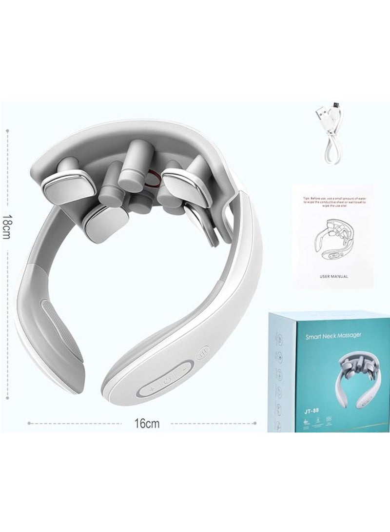 جهاز تدليك كهربائي ذكي محمول للرقبة والكتفين لتخفيف آلام العمود الفقري العنقي - Image 2