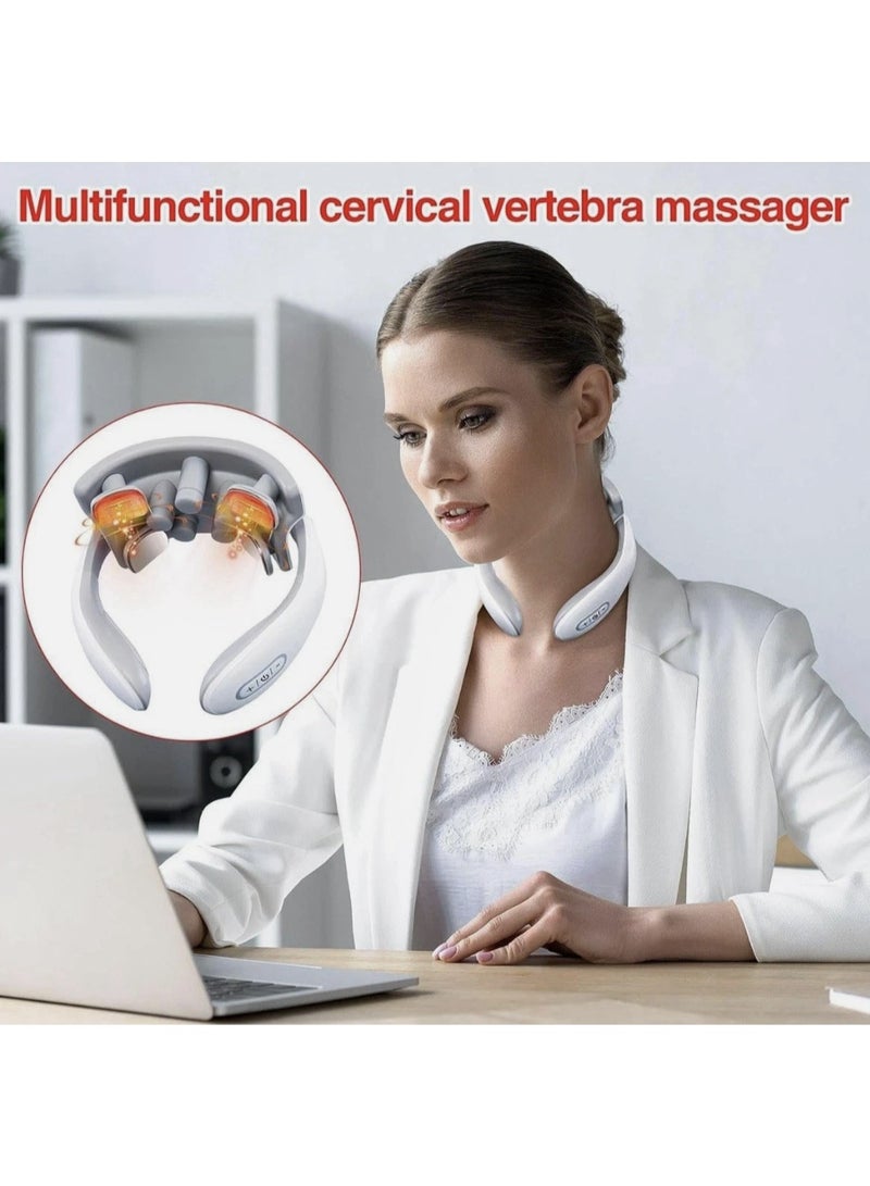 جهاز تدليك كهربائي ذكي محمول للرقبة والكتفين لتخفيف آلام العمود الفقري العنقي - Image 5