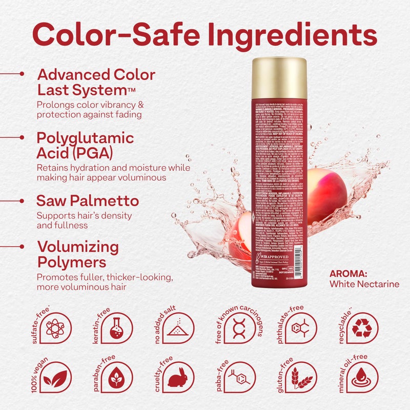 Colorproof Volume Lift It Hair Mousse 9 Fl. Oz. Volumizing Mousse, White Nectarine Scent - Image 2