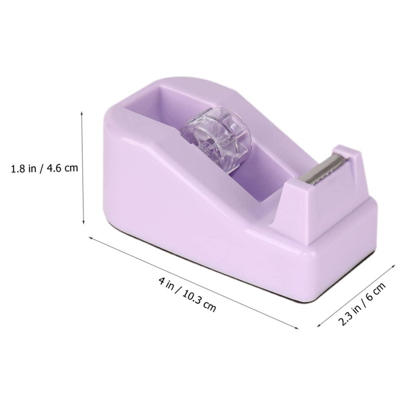 Portable Tape Dispenser 3 Pack Macaron Colors Desktop Holder With Smooth Cutter - Image 4