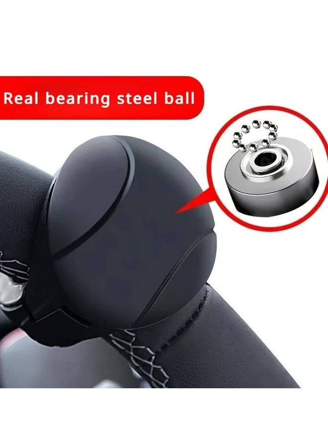 Black Steering Wheel Booster One Handed Driving Assistant Labor Saving Power Ball - Image 4