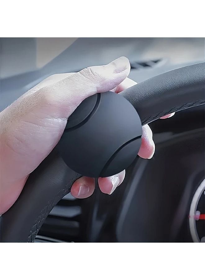 Black Steering Wheel Booster One Handed Driving Assistant Labor Saving Power Ball - Image 2
