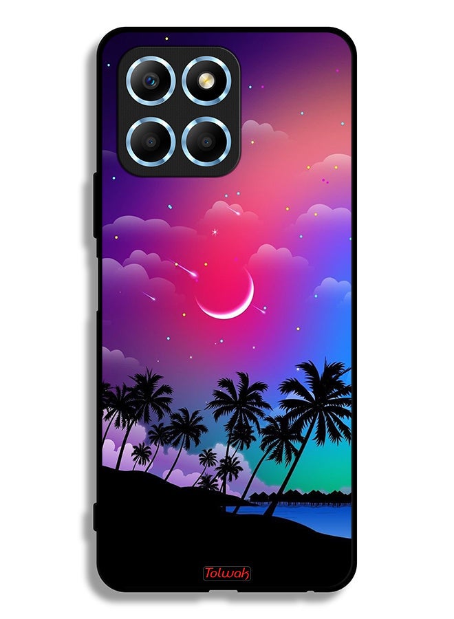 Tolwak Honor X8 5G Protective Case Cover Moon In Night Art - Image 2