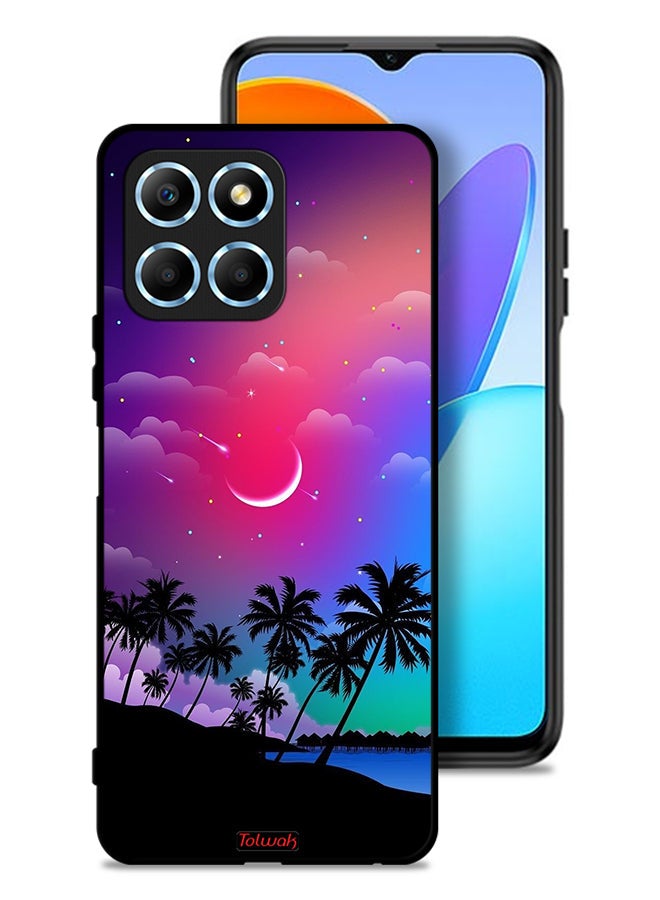 Tolwak Honor X8 5G Protective Case Cover Moon In Night Art - Image 1