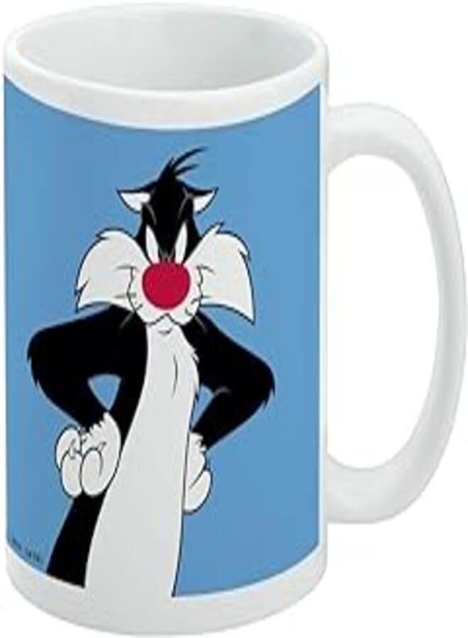 GRAPHICS & MORE Looney Tunes Sylvester Ceramic Coffee Mug, Novelty Gift Mugs for Coffee, Tea and Hot Drinks, 11oz, White