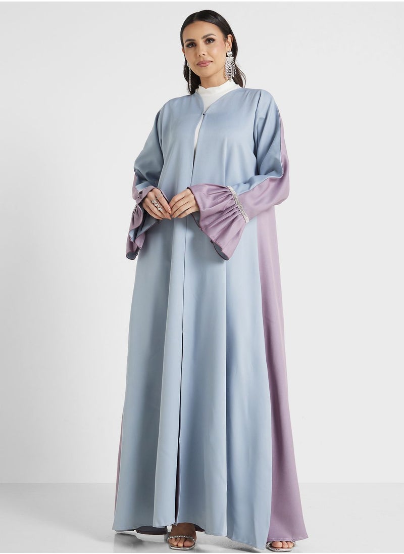 hayas closet - Frilled Sleeve Abaya - Image 1