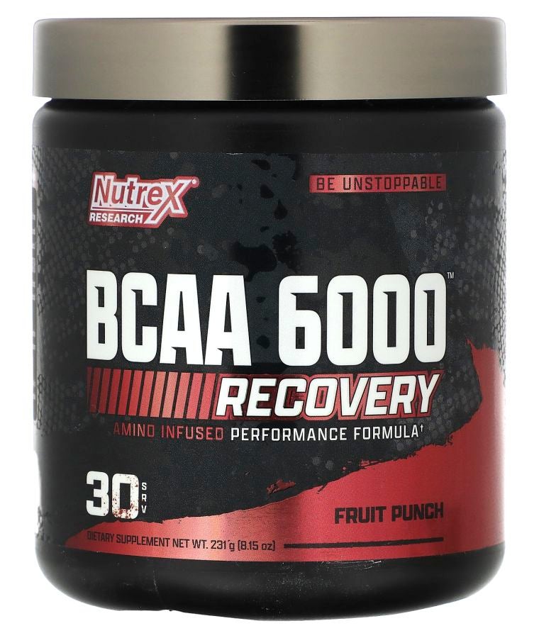 Nutrex Research BCAA 6000 Recovery Fruit Punch 8.15 oz (231 g)
