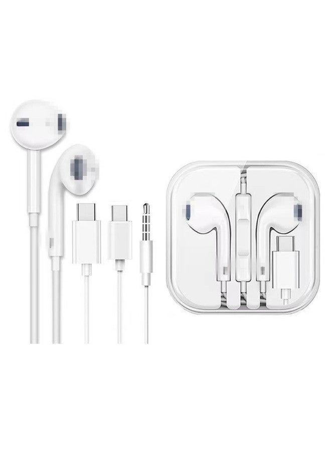 One Applicable To Iphone Wired Bluetooth Headset Apple/android/huawei Wired Direct Plug Headset Type-c In-ear - Image 5