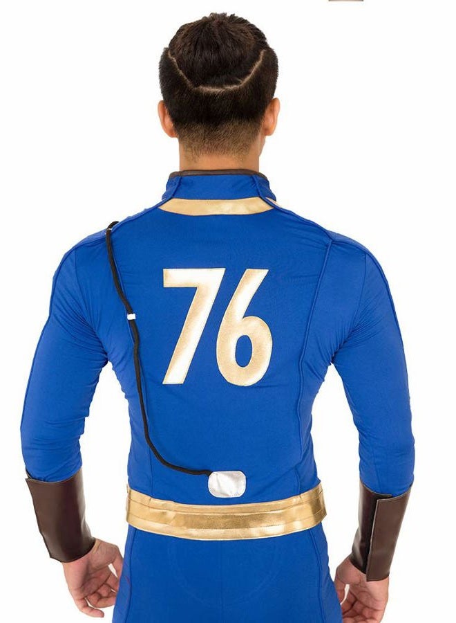 Miccostumes Men's Soldier 76 Cosplay Costume Outfit Jacket Pants (XL, Blue), Blue, XL - Image 4