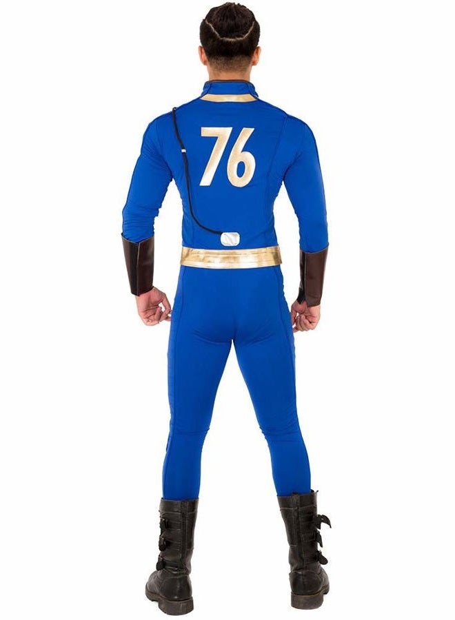 Miccostumes Men's Soldier 76 Cosplay Costume Outfit Jacket Pants (XL, Blue), Blue, XL - Image 1