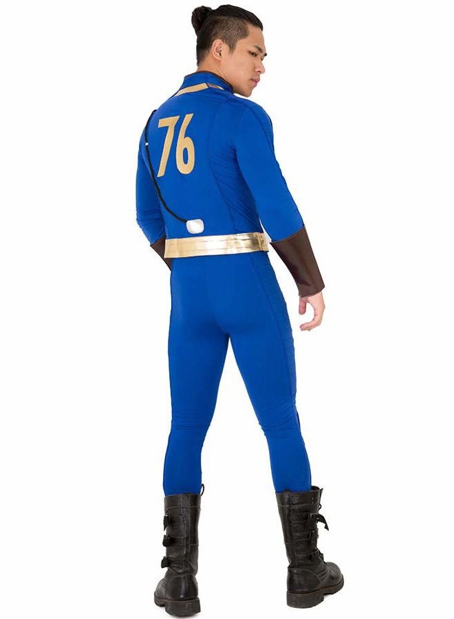 Miccostumes Men's Soldier 76 Cosplay Costume Outfit Jacket Pants (XL, Blue), Blue, XL - Image 3