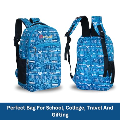 HYDER Vibe 25L Multipurpose Backpack For Men,Women, Boys And Girls Bags for College, School, Travel, Office and Daily Use - Durable, Comfortable, and Stylish Bag/Backpacks (Blue) - Image 2