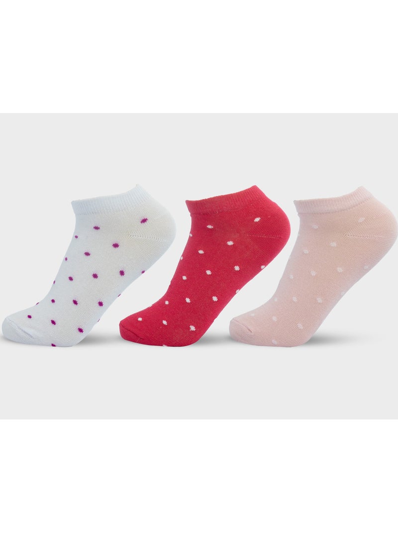 Solo Solo women Trendy Sneaker Pack of 3 Socks