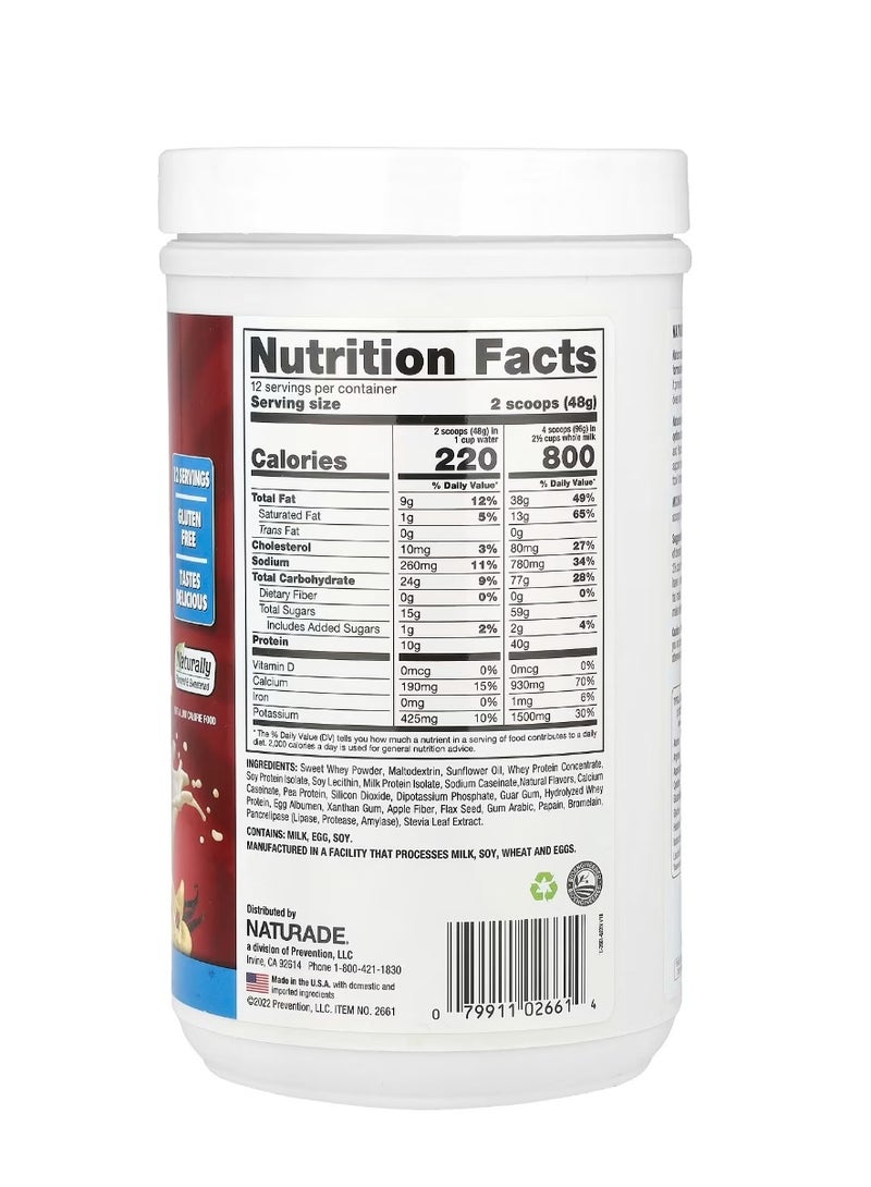 ناتورادي زيادة الوزن بالفانيليا 1.3 رطل (576 جم) - Image 2