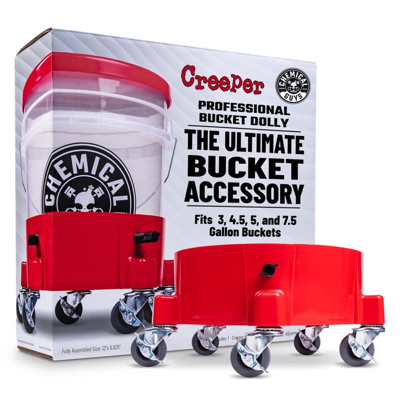 Chemical Guys ACC1001R Creeper Rolling Bucket Dolly for Car Washing Detailing Garage  More
