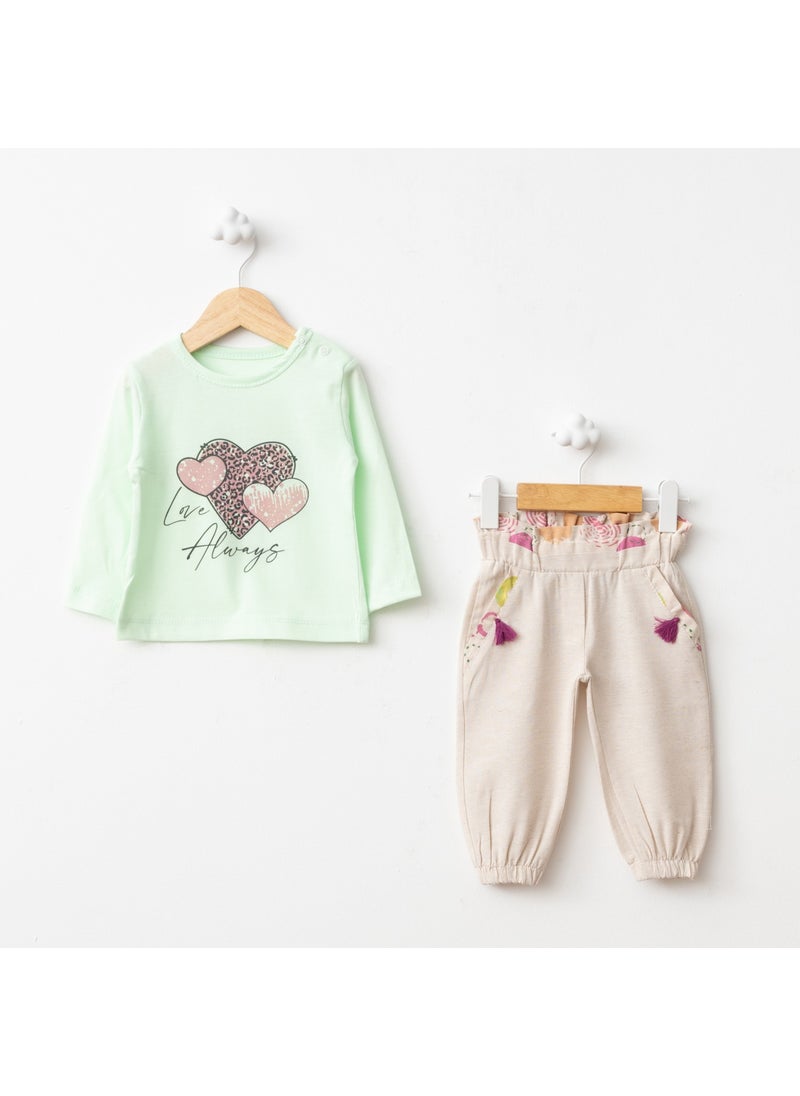 FOR MY BABY Baby Fou Dotted Linen Vest Set  - Image 2