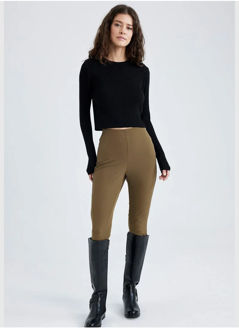 DeFacto Woman Skinny Fit Woven Trousers