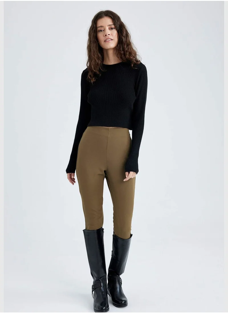 DeFacto Woman Skinny Fit Woven Trousers