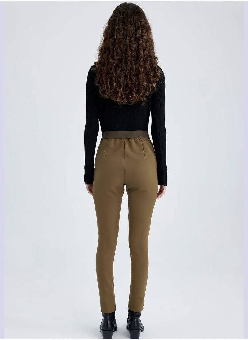DeFacto Woman Skinny Fit Woven Trousers