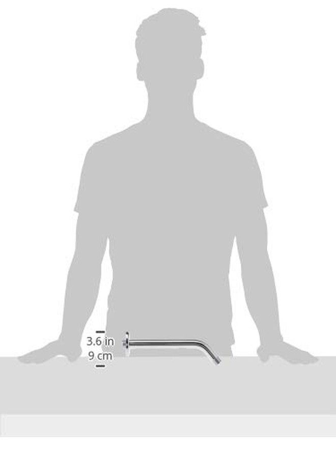 هانسجروهي ذراع دش هانزجروهي حديث بطول 9 بوصات، مطلي بالكروم، لرأس الدش المثبت على الحائط، 04186003 - Image 3