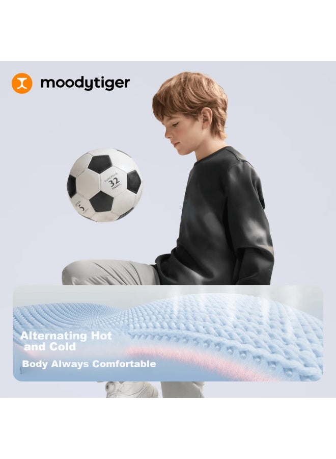 Moodytiger Kids Sweatshirt Soft Comfortable  Spring New Boys Crewneck Printed Air Layer Girls Sportswear - Image 2
