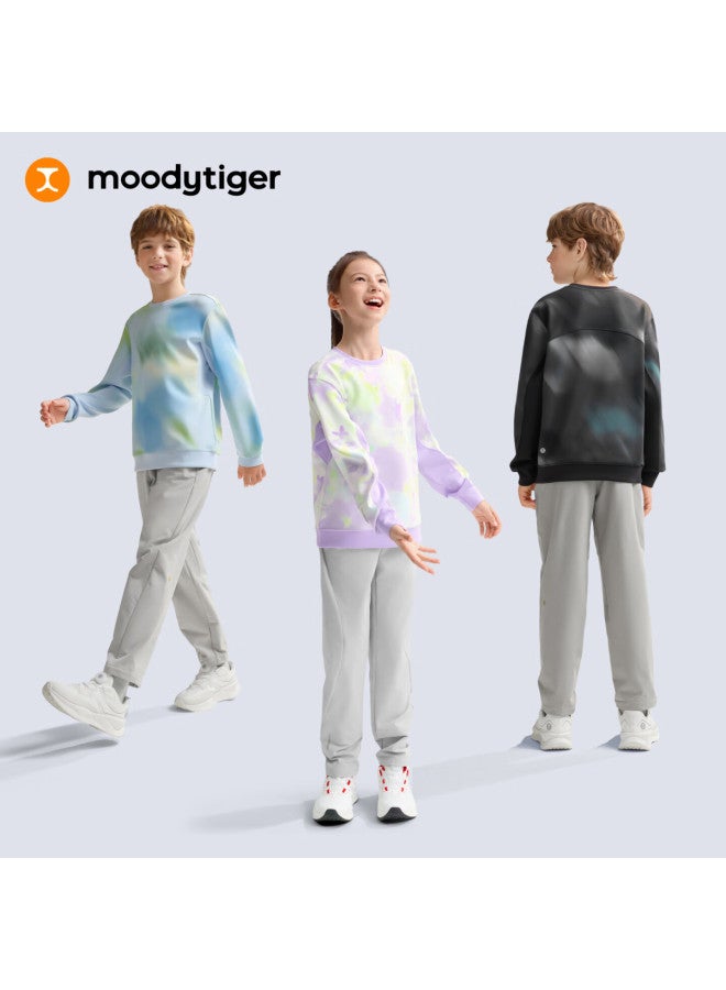 Moodytiger Kids Sweatshirt Soft Comfortable  Spring New Boys Crewneck Printed Air Layer Girls Sportswear - Image 4