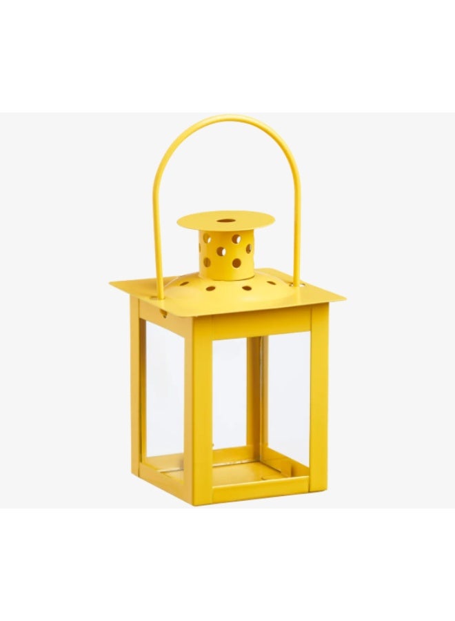 ABYAT Darwaza Lantern Set – 3-Piece Glass & Metal Decorative Lanterns | Yellow, Green, Blue – 7.5×10.5 cm - Image 5