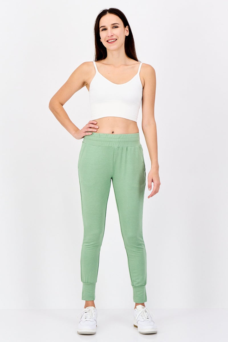 Hummel Women Sportswear Fit Outdoor Sweatpants, Green - Image 4