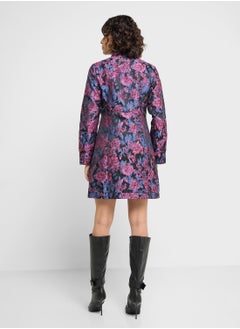 YAS Printed Button Down Shirt Dress  - Image 2