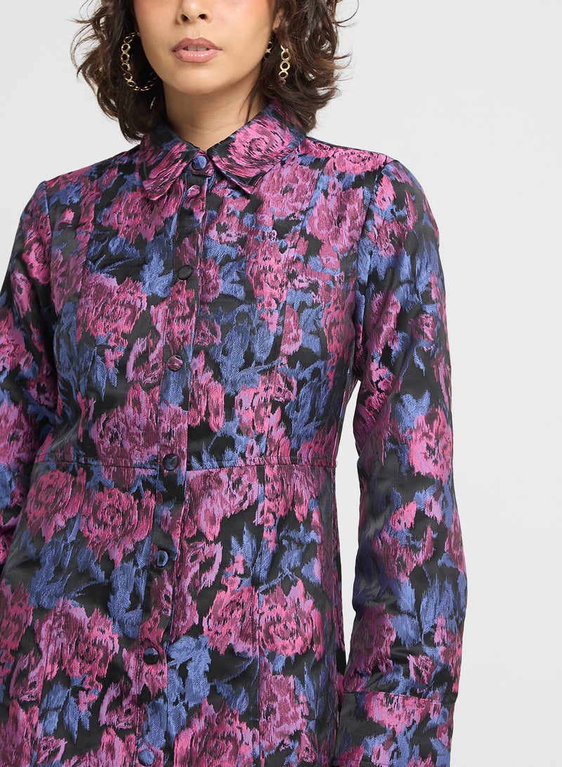 YAS Floral Mini Dress - Image 3