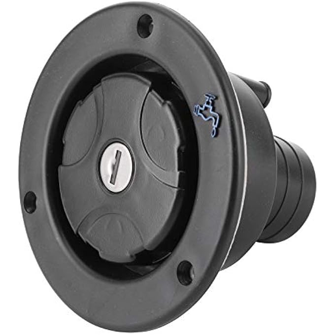 rayihni RV Water Locking Cap Lockable Leakproof Water Inlet with 2 Keys Universal Freshwater Inlet Sturdy Water Filler Cap for RV Caravan Motorhome - Image 2